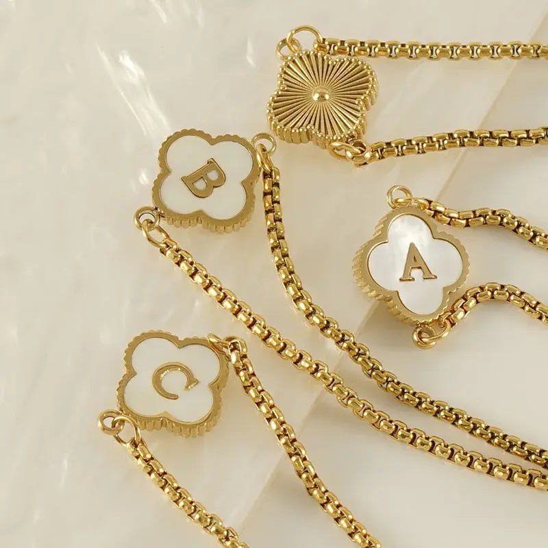 Custom Clover Bracelet and Necklace
