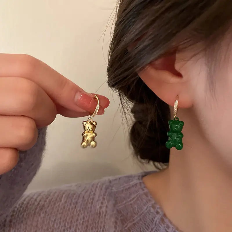 Cute Gummy Bear Dangle Earrings